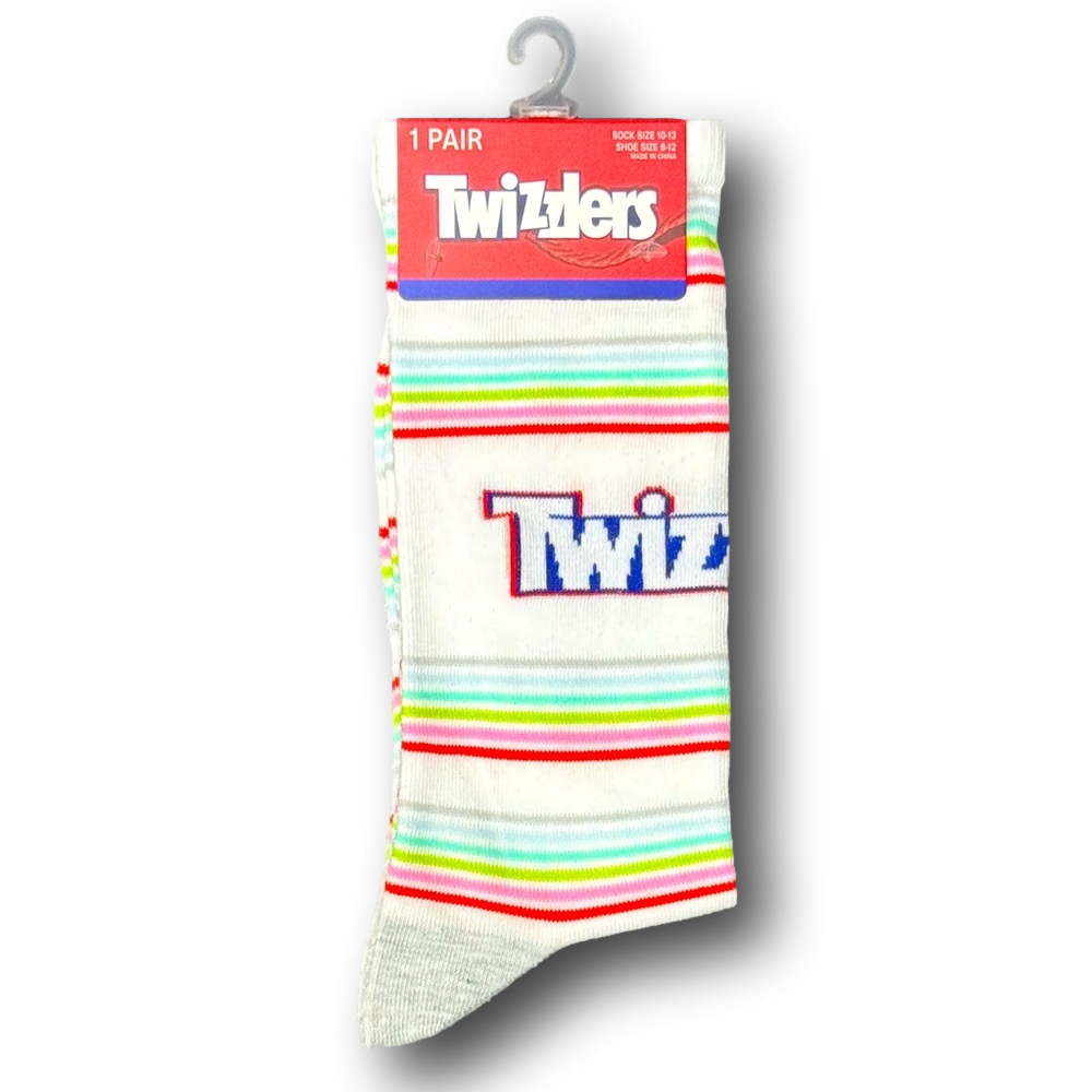 3/$20 Twizzlers Retro Candy Funny Novelty Crew Socks - NWT